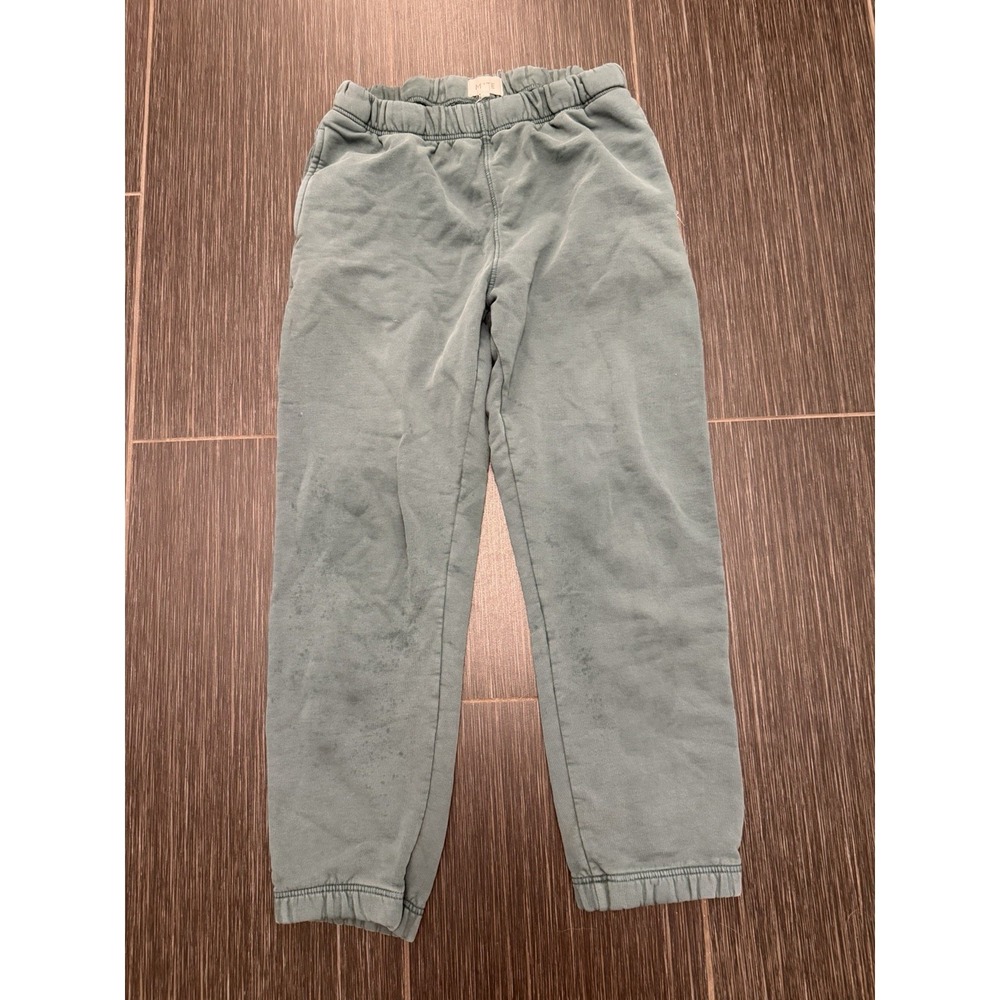 Mate Organic Fleece Relaxed Sweatpant W/Pockets Green Sz M Athleisure Travel